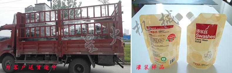 自立吸嘴袋灌装旋盖机-双头灌装旋盖一体机