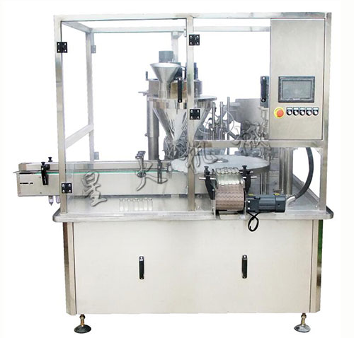 小瓶粉剂灌装压盖生产线