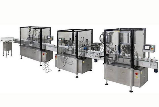 漱口水灌装生产线-全自动日化液体灌装生产线