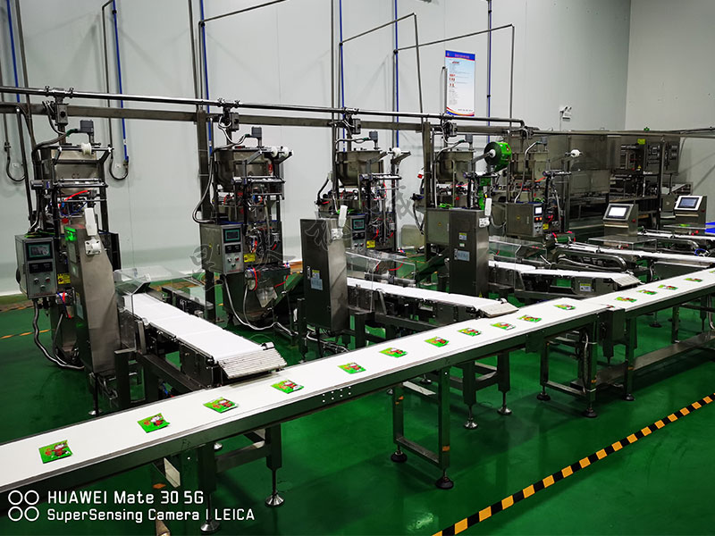 自动半成品加工食品亚虎网页生产线图片